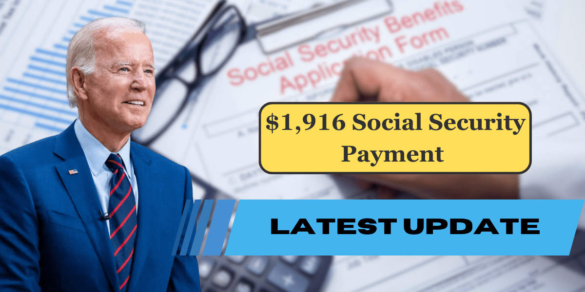 $1,916 Social Security Payment