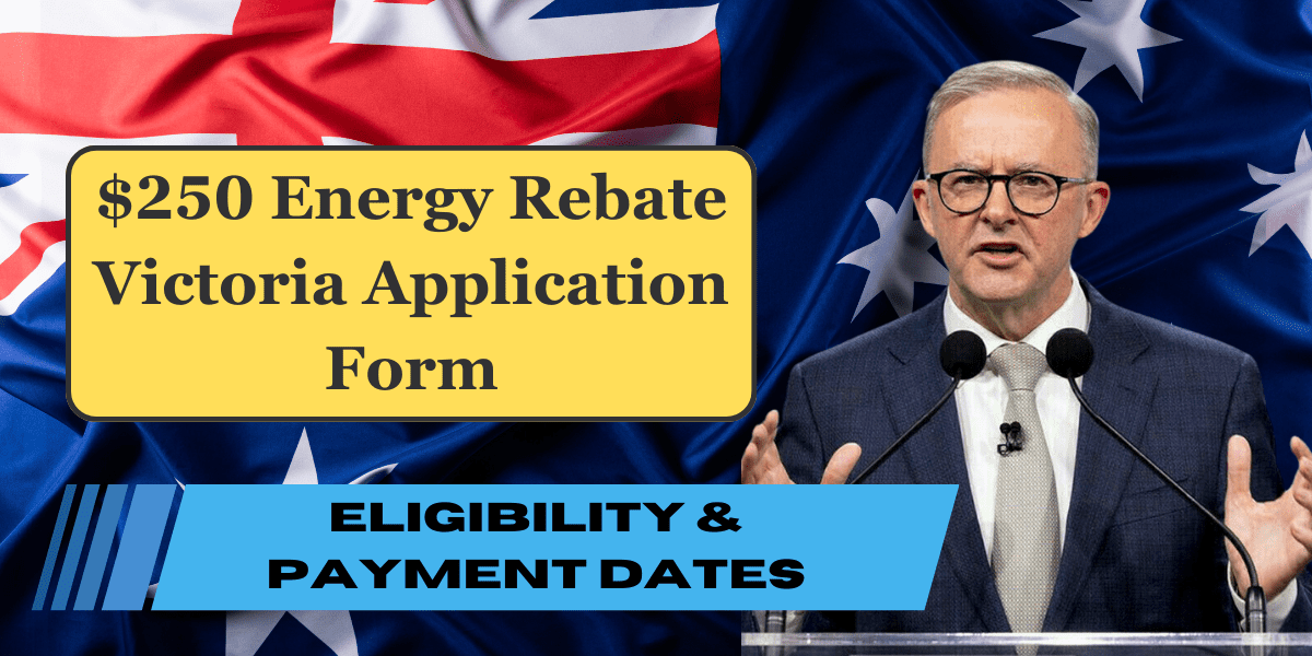 $250 Energy Rebate Victoria Application Form